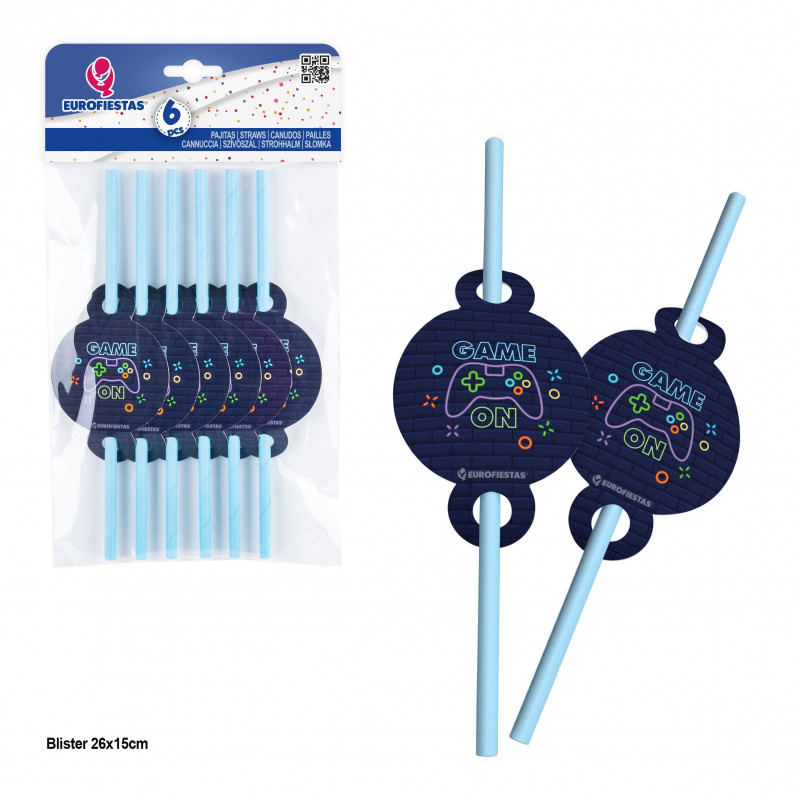 Canudos 6pcs col jogo em