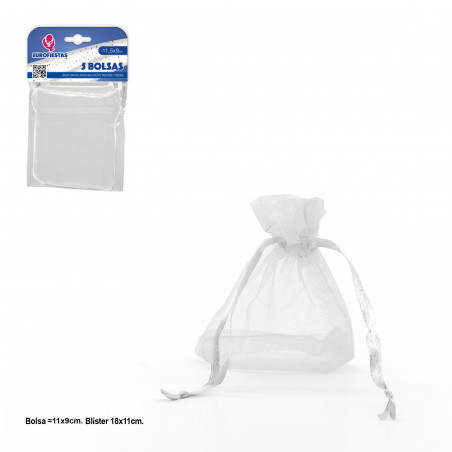 Bolsa de poliéster 5 115x90mm branca