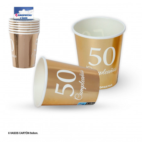 Coleção de ouro vidro 50º aniversário
