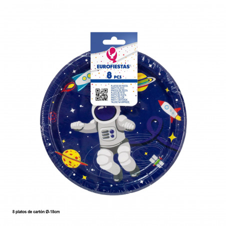 Prato coleção astronauta 18cm