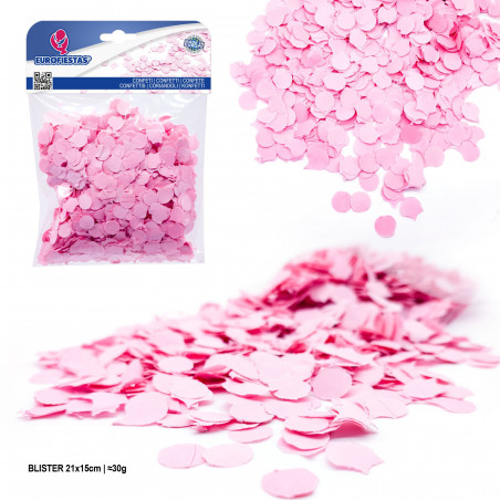 Blister de confete 30gr rosa