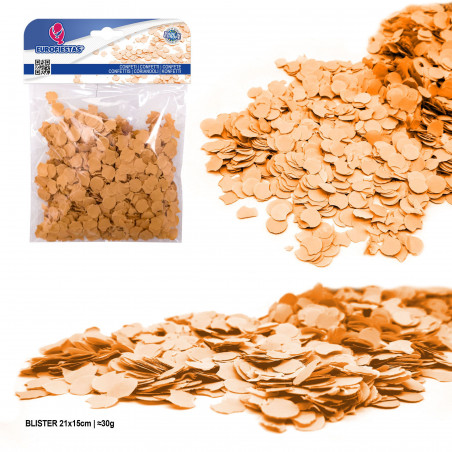 Confete blister 30g laranja