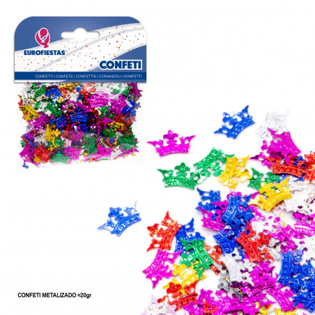 Confete brilhante coroa