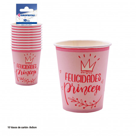 Parabéns princesa coleção vidro