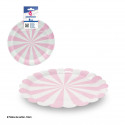 Prato pastel sol 18cm rosa