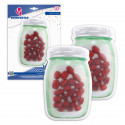 Bolsa zip 2pcs pote rosca gr