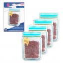 Zip bag 4pcs pequeno loop frasco