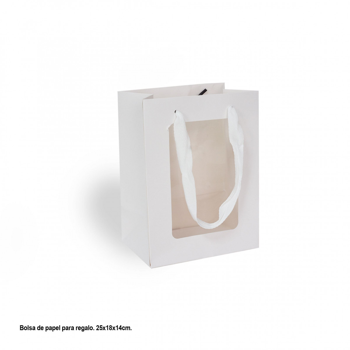 Bolsa janela branca média