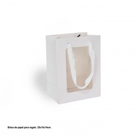 Bolsa janela branca média