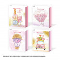 Bolsa de casamento aquarela purpurina 320x260x100mm 4ms