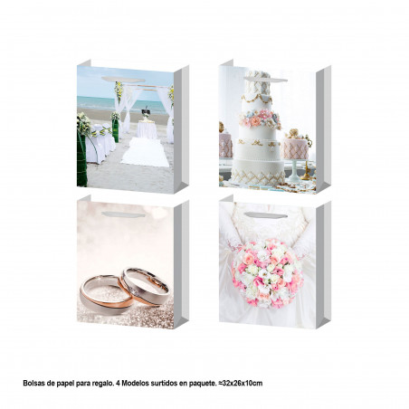 Bolsa para imagem de casamento 320x260x100mm 4ms med