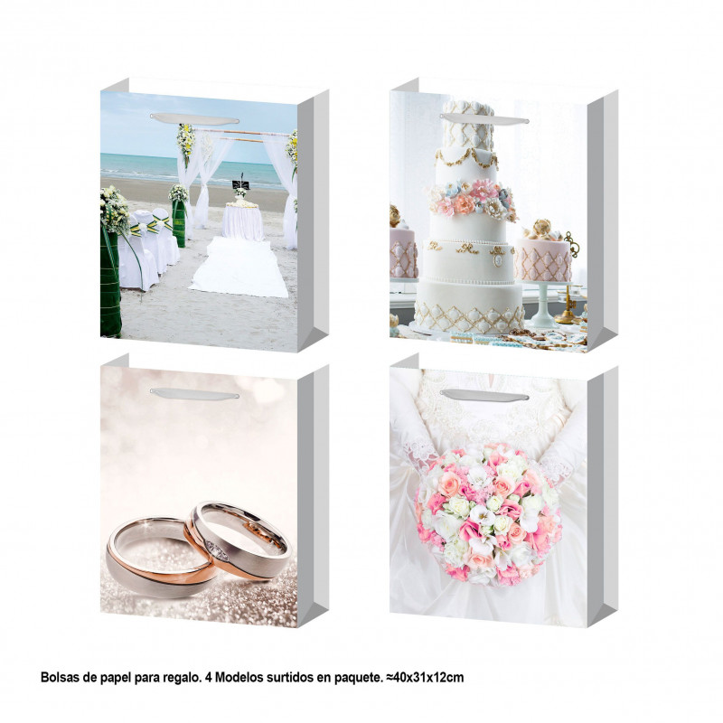Bolsa imagens casamento 400x310x120mm 4ms gr