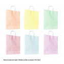 Bolsa cores pastel macaron 27x21x8cm 6ms med