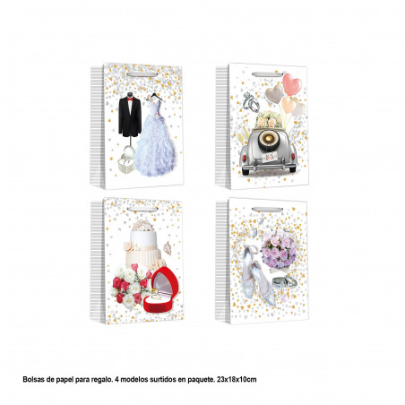 Bolsa motivos nupciais 23x18x10cm 4ms peq