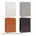 Bolsa contorno losangos 40x30x12cm 4ms gr