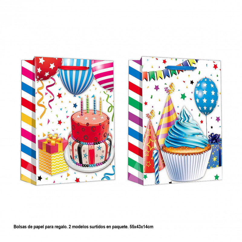 Sacola de festa 55x43x14cm 2ms xl