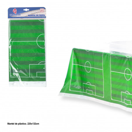 Toalha de mesa de campo de futebol 220x132cm
