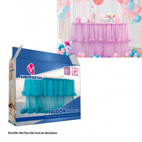 Saia de mesa caixa lilás