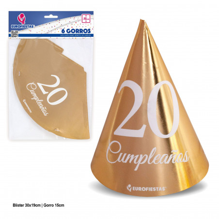 Chapéus de coleção de ouro para o 20º aniversário