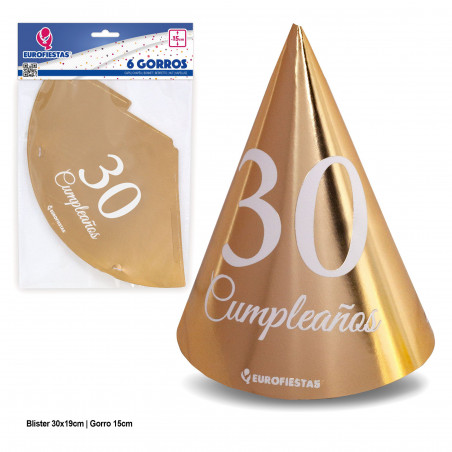 Chapéus de coleção de ouro para o 30º aniversário