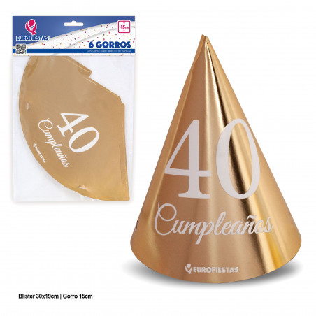 Chapéus de coleção de ouro para o 40º aniversário