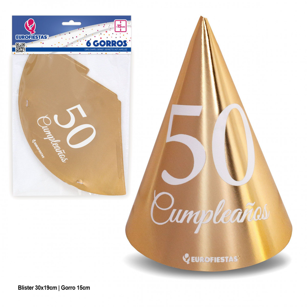Chapéus de coleção de ouro para o 50º aniversário