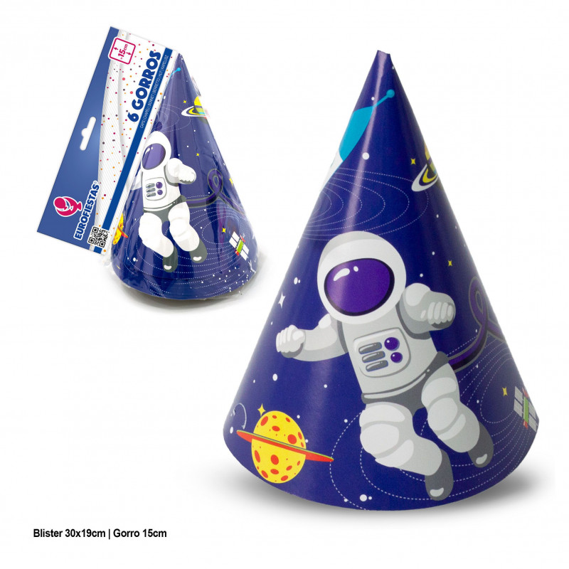 Bonés de astronauta 6 peças