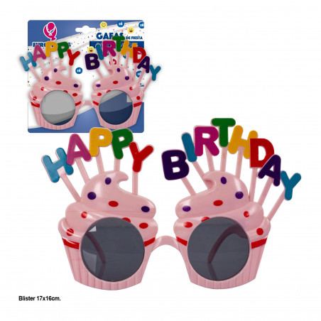 Copos de cupcakes de feliz aniversário 3ms
