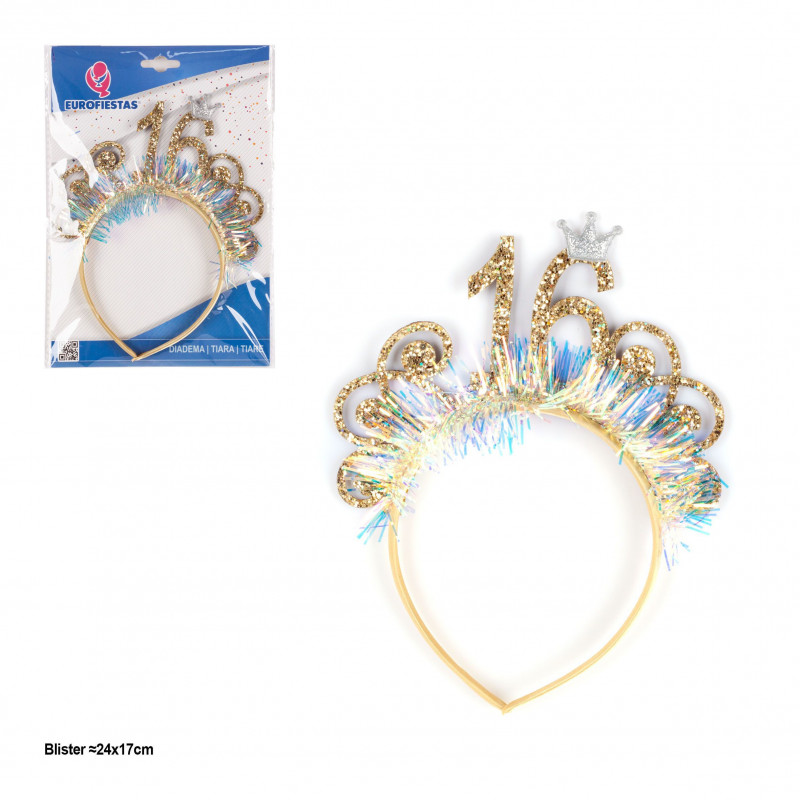 Tiara espumilhão coroa 16