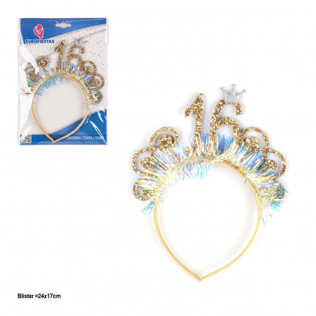 Tiara espumilhão coroa 16