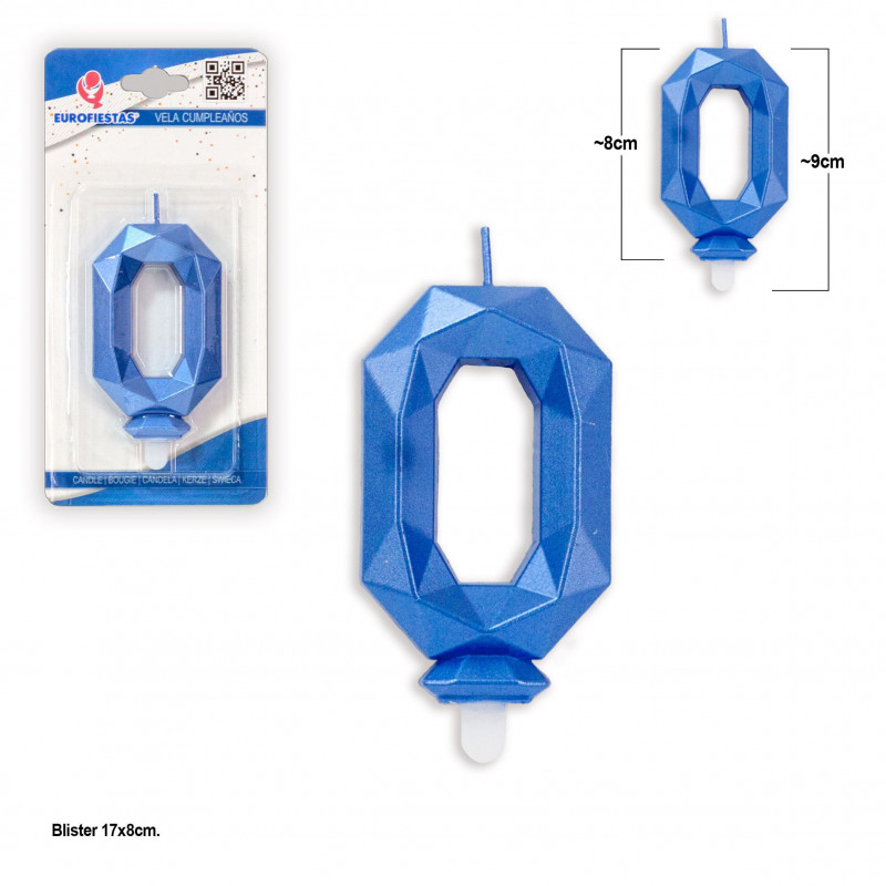 Vela poligonal azul 0