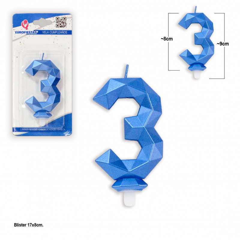 Vela poligonal azul 3