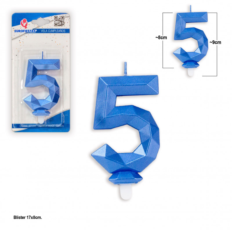 Vela poligonal azul 5