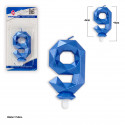 Vela poligonal azul 9