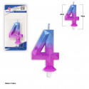 Vela poligonal azul roxa 4