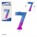 Vela poligonal azul roxa 7