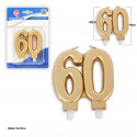 Vela bloco ouro 60