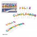 Vela de feliz aniversário pastel e glitter