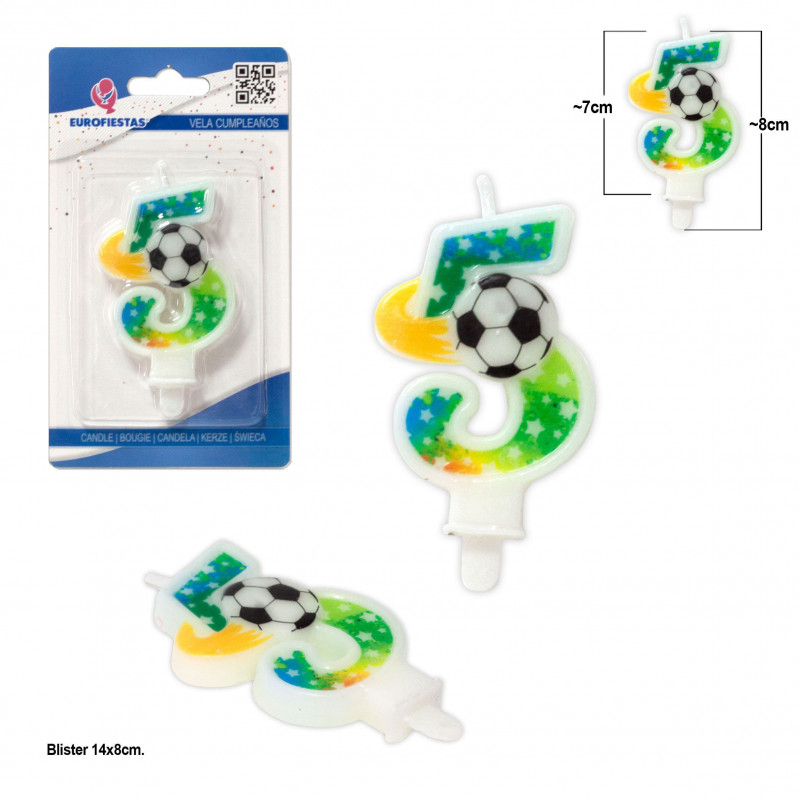 Vela futebol estrelas número 5