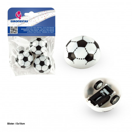 Brinquedo para piñata bola com rodas 3pcs