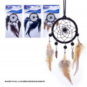 Aro redondo apanhador de sonhos azul 25cm 3 peças