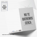 Cartão de felicitações não queremos você por perto