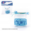 Pote de varal azul bebê