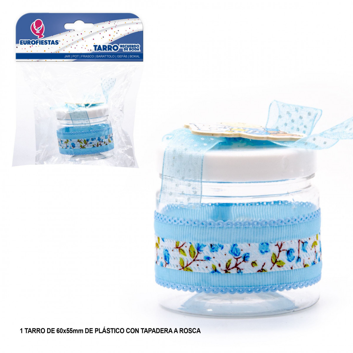 Vaso de flores azul