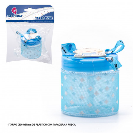 Pote de brinquedo azul