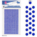 560 pequenos diamantes adesivos azuis escuros