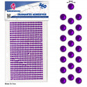 560 pequenos diamantes adesivos roxos