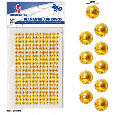 Diamantes adesivos banhados a ouro, elegância e sofisticação para suas decorações