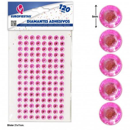 120 gr diamantes adesivos rosa