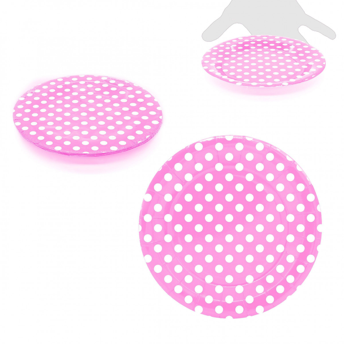Placas de resíduos lunares 18cm rosa 10